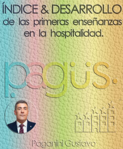 tapa de e book INDICE Y DESARROLLO de los primeros conocimientos en la hospitalidad.